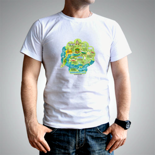 vld map magnet heart t-shirt